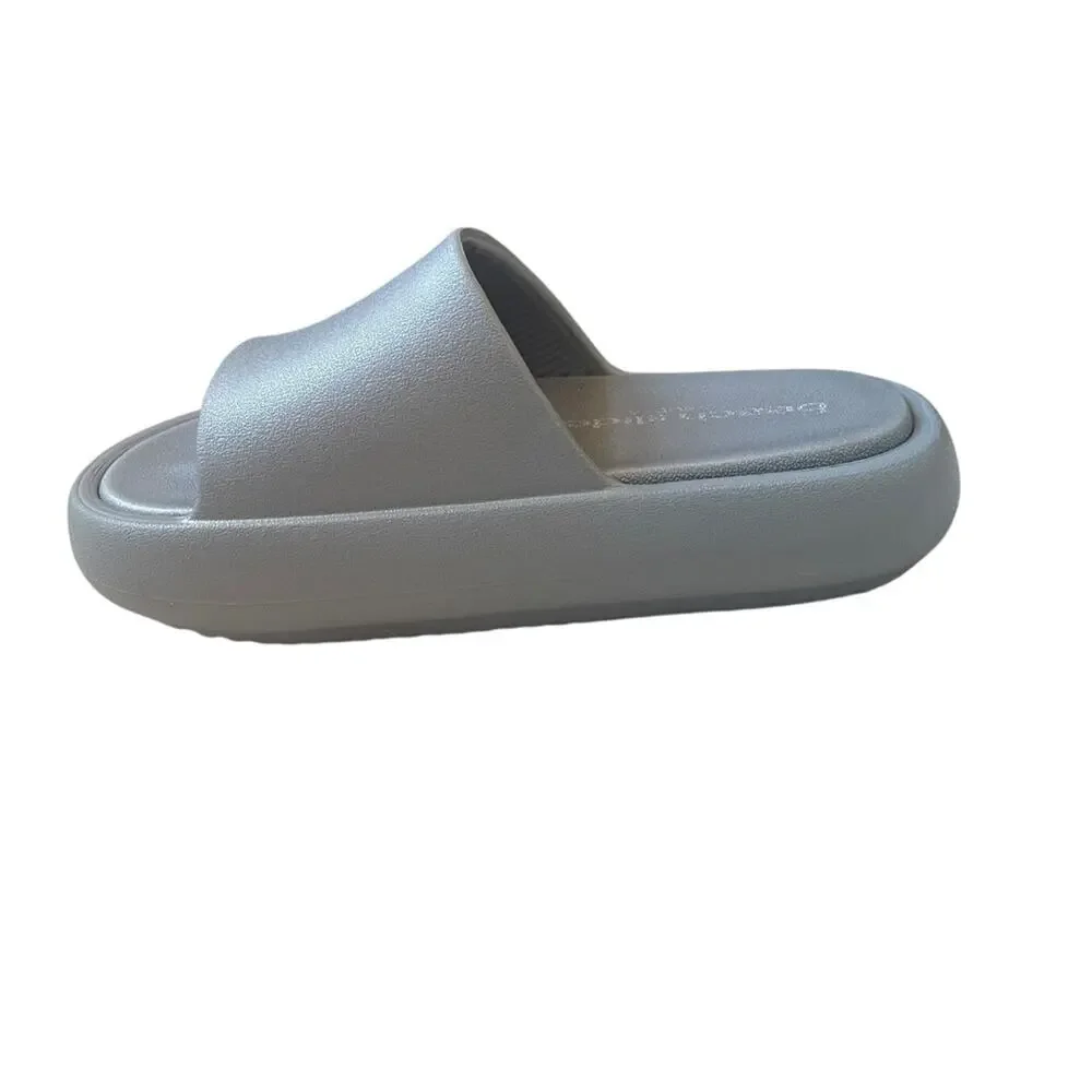 J Slides Squish Gray‎ Beach Slides Size 6 NWT